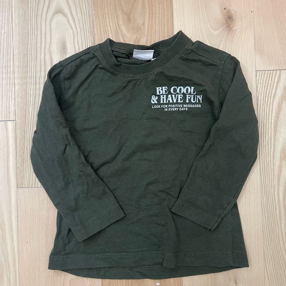 Zara Kids Long Sleeve Shirt - Dark Green